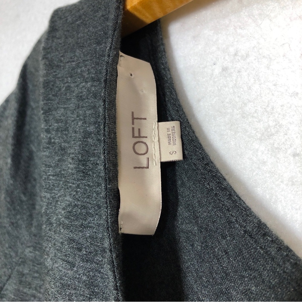 Ann Taylor Loft Womens Tie Waist V Back Cap Sleeve Top - Picture 3 of 3